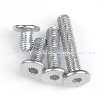 Fasseng винтове с плоска глава, шестогранни, A2-70, JB/ZQ 4352-2006