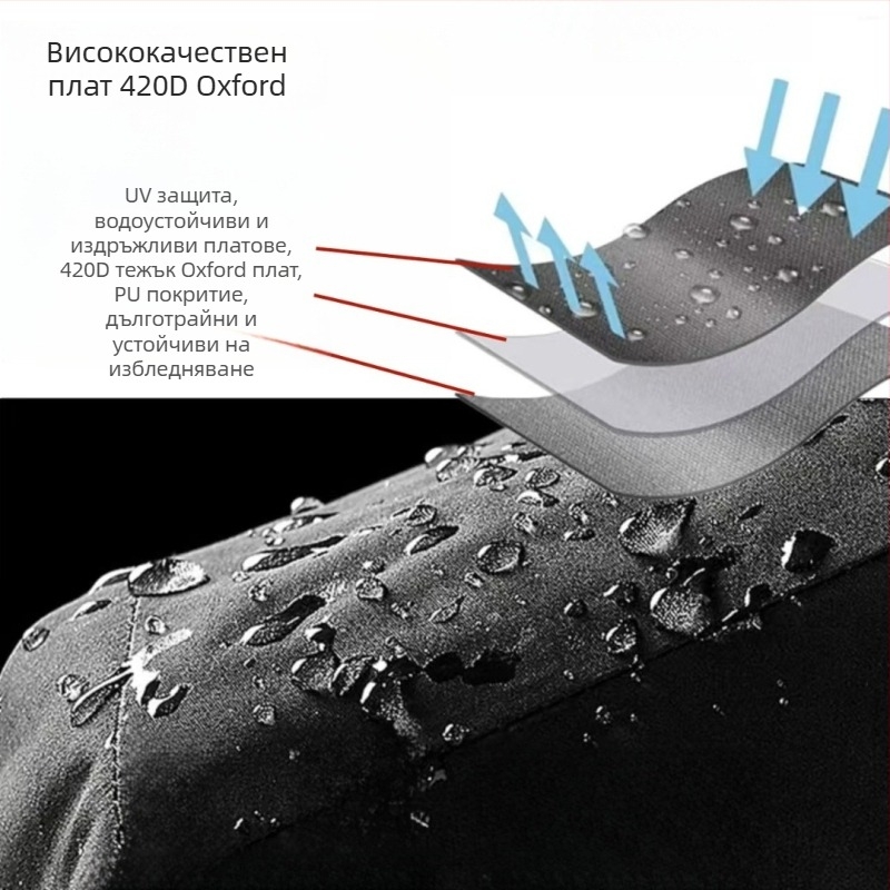 Покривка за барабани, водоустойчива, UV защита, полиестерна материя с подплата, извита презрамка.