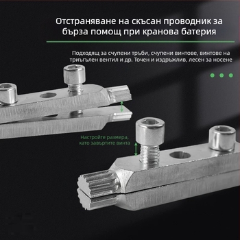 Многофункционален екстрактор за счупени резби и винтове за кранове и водопроводи, съвместим с електрически ъглов шлайф, 24V