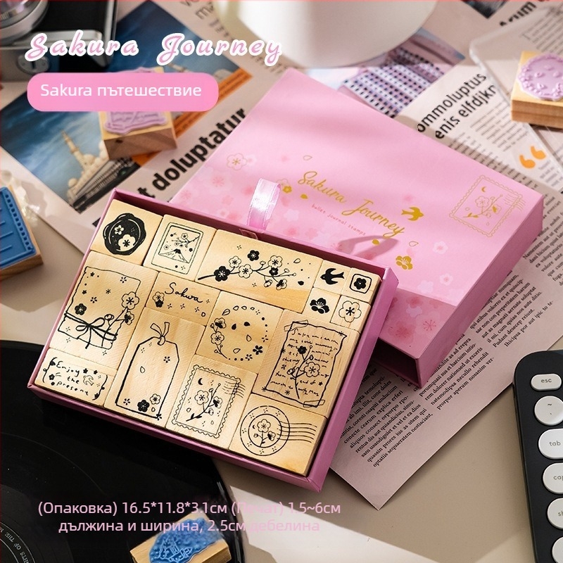 Дървен печат за дневник – декоративен печат, модел Seal; материал: дърво; категория: печат; предназначение: декориране; подходящ като бизнес подарък