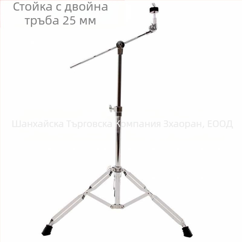 Скоба за барабанна рамка M-200, двупосочна — прав/наклонен монтаж, метална хромирана конструкция