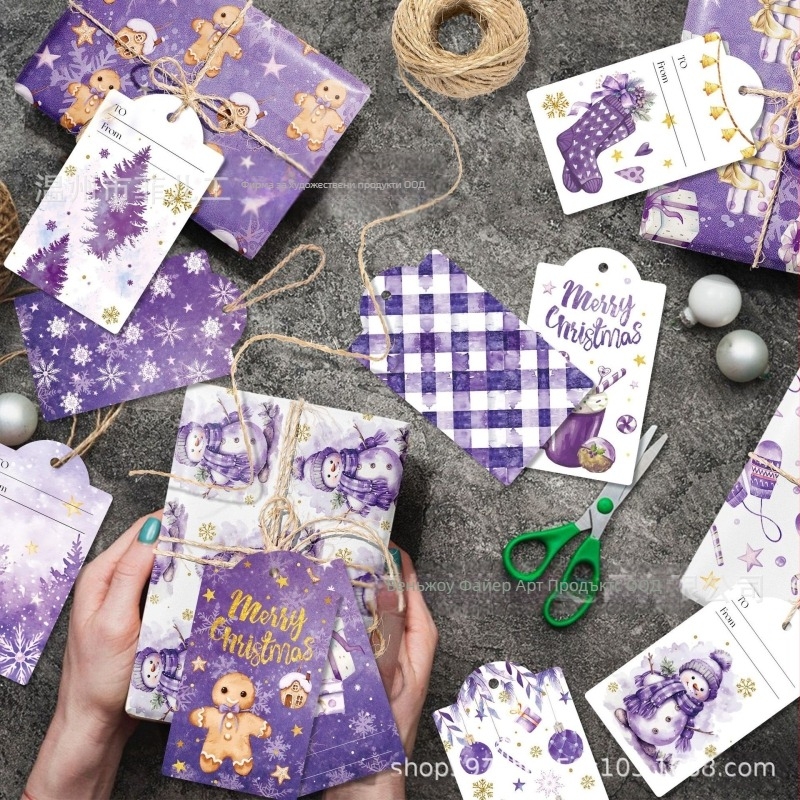 Опаковъчна подаръчна хартия с дизайн снежинка и снежен човек; композитен материал; полупрофесионално изработване (полу ръчно и полу-механично); код на продукта Al940119815311; подходяща за празнични партита