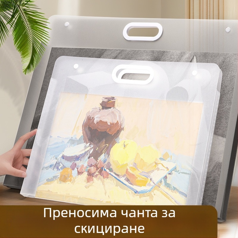 Yuzhi Пластмасов албум за съхранение на изкуство, A4/4K/8K, за скици, 1 страница, персонализиране налично, печат на лого възможен