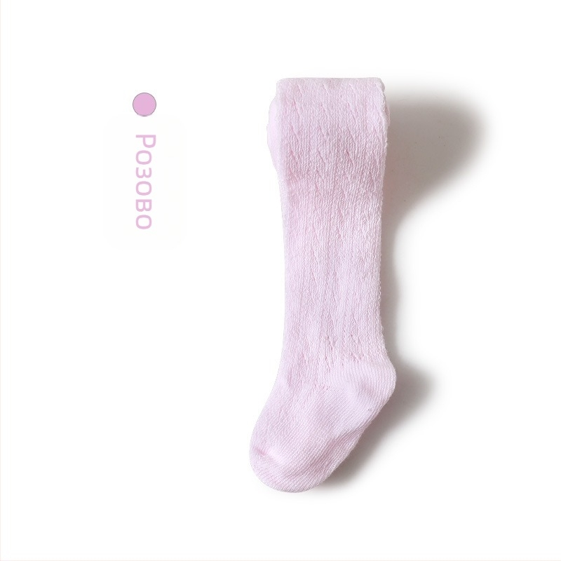 Детски памучни колготки за пролетта, леки с дупковиден модел за момичета 1–3 години