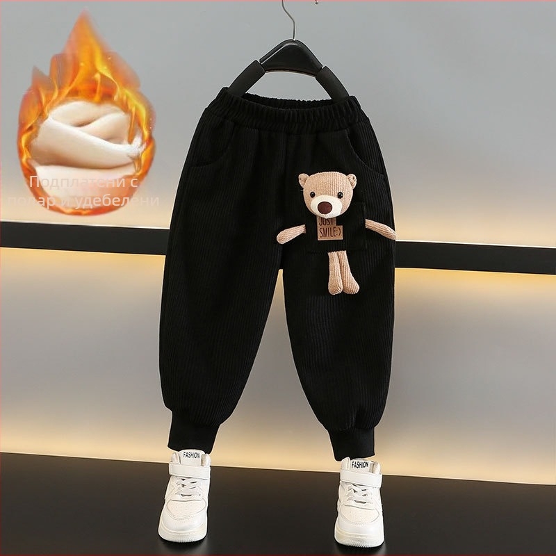 Детски corduroy панталони за момичета, пролетно-есенен стил, спортно-елегантни, универсални дълги панталони