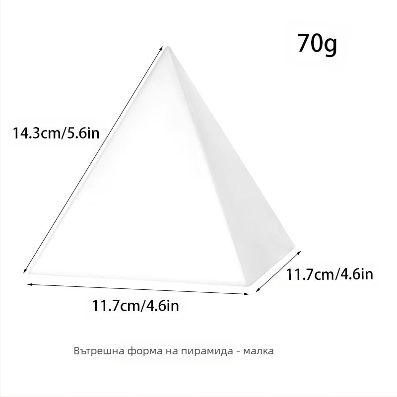 Силиконова форма за бижута, пирамидална форма, за изработка на пирамидни орнаменти, модерен и минималистичен стил