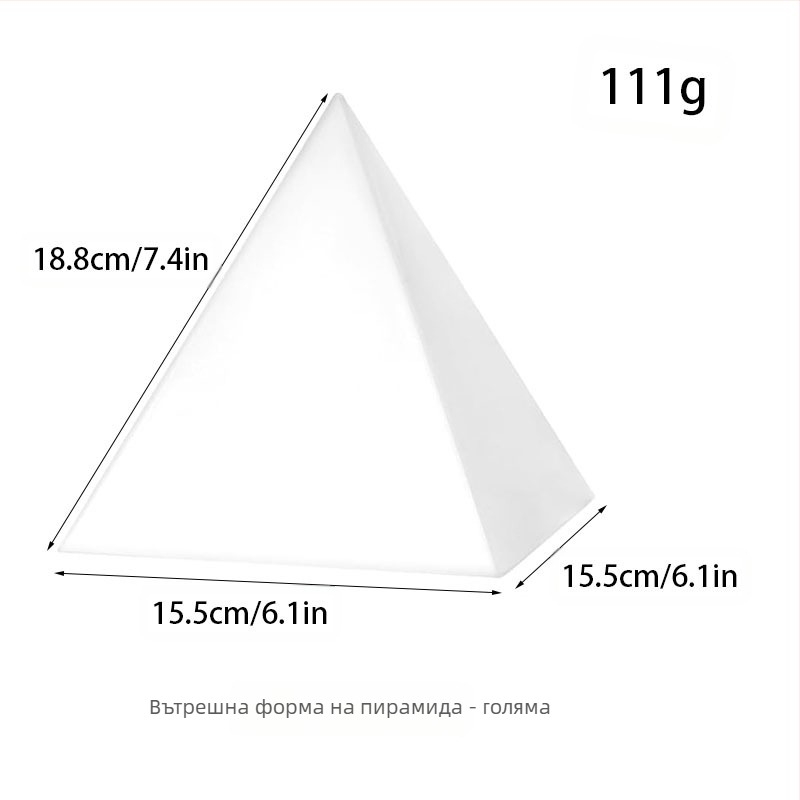 Силиконова форма за бижута, пирамидална форма, за изработка на пирамидни орнаменти, модерен и минималистичен стил