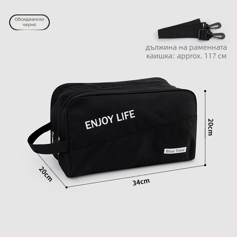 Водоустойчива спортна чанта с висящ дизайн, кубична форма, памук и лен, за пътуване и спорт на открито, стил модерна простота