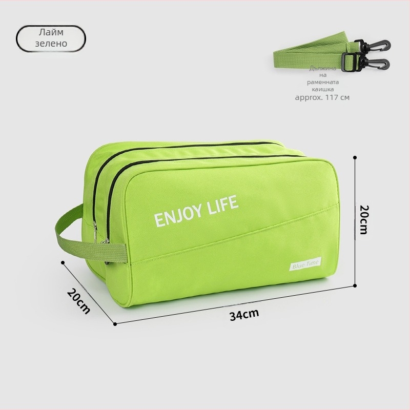 Водоустойчива спортна чанта с висящ дизайн, кубична форма, памук и лен, за пътуване и спорт на открито, стил модерна простота