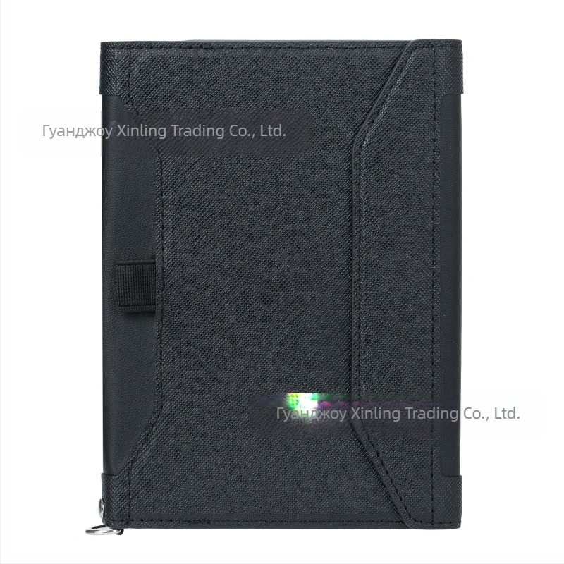 PU паспортен калъф с RFID защита и антимагнитен, мултифункционален джоб за карти и билети, организатор за паспорти и документи, вътрешна подплата от платно