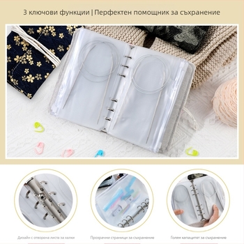 Кръгли и прави плетачни игли от неръждаема стомана, комплект 50 бр., общо тегло 350 г