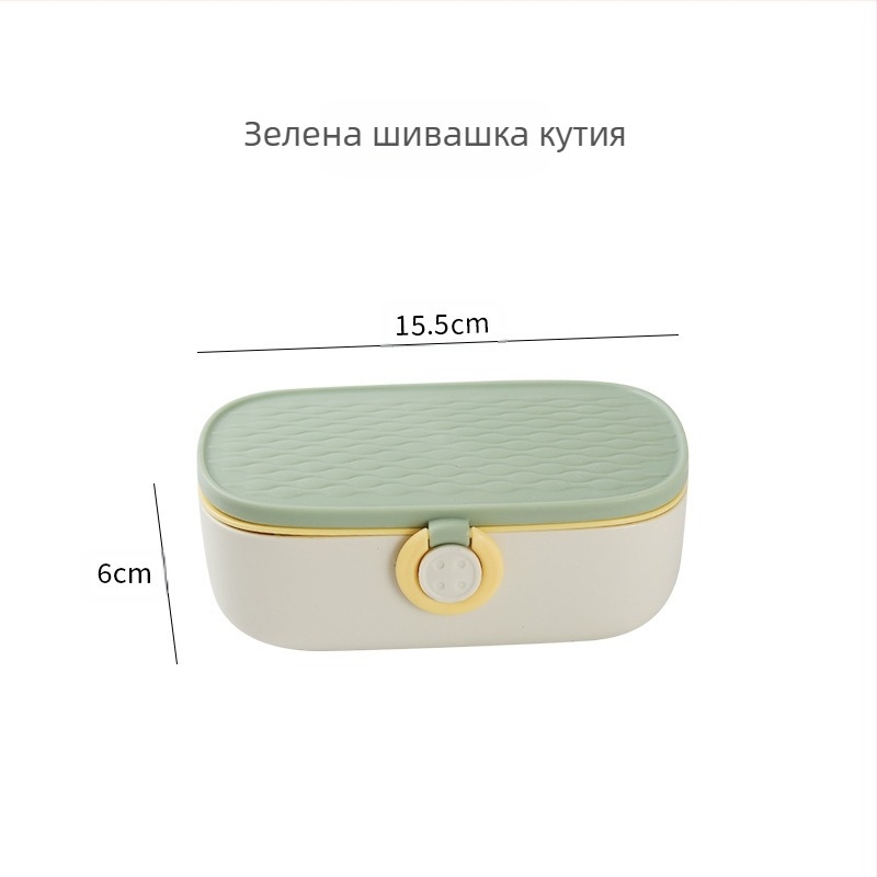 Xi Hong преносим комплект за шиене – домашни шевни инструменти с куки за плетене, игли и аксесоари, кутия за съхранение, домашен стил