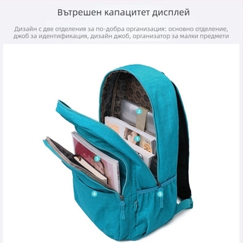 Раница за пътуване, найлон, 20–35 л, дишаща, водоустойчива и износоустойчива, градски минималистичен дизайн, съвместима с 14-инчов лаптоп