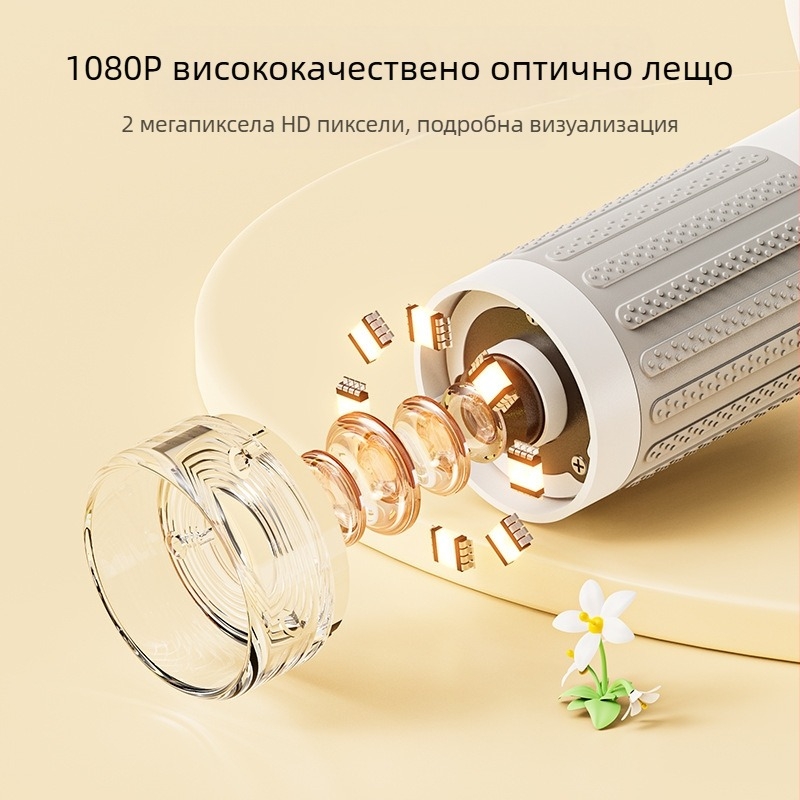 Детски ръчен микроскоп за биология и химия, портативен електрически лабораторен комплект, силиконов корпус, за деца 7–14 години, многофункционален