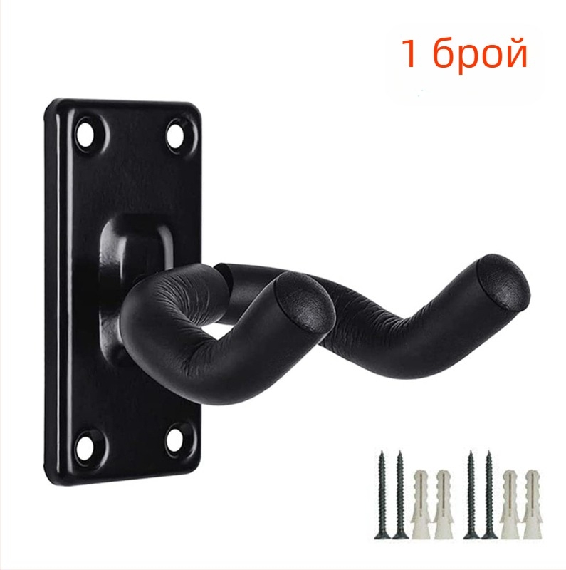 Стенно закачало за китари със квадратна основа, метал + пяна тръба, модел PD-10, подходящо за китара, укулеле и бас