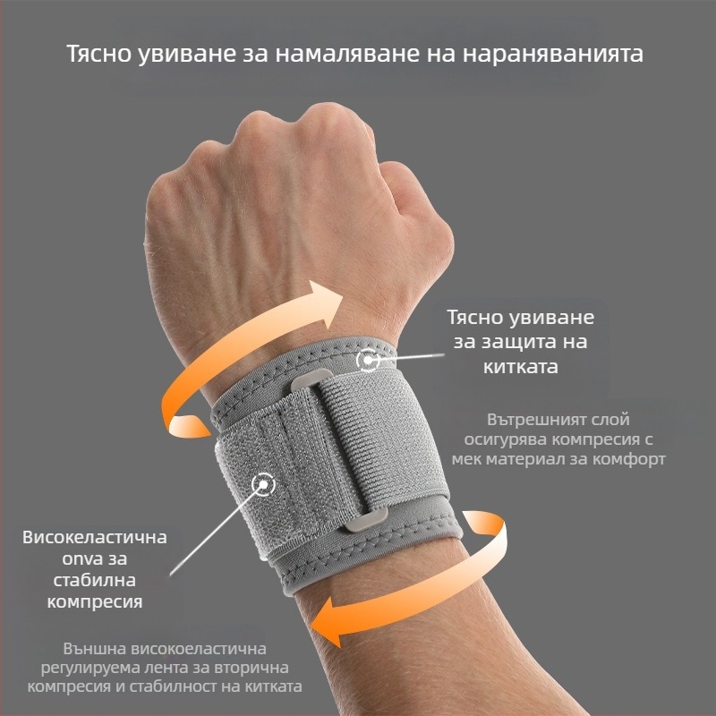 Luix гумена киткова гривна за бадминтон – защита на китката