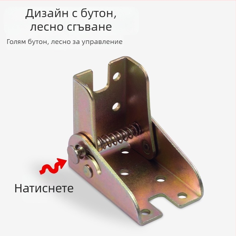 90° самозаключващи се сгъваеми панти за мебели – усилена стоманена конструкция, за маси, столове, табла и масички за кафе