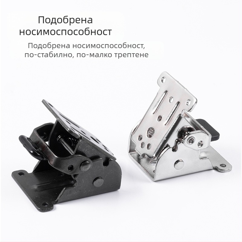 90° самозаключващи се сгъваеми панти за мебели – усилена стоманена конструкция, за маси, столове, табла и масички за кафе