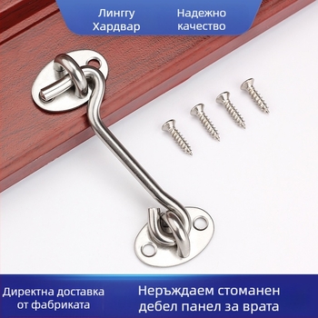 Стоманена wind hook за врати и прозорци — марка Left Steel, модел Wind Hook, модерна минималистична хардуерна принадлежност за дома