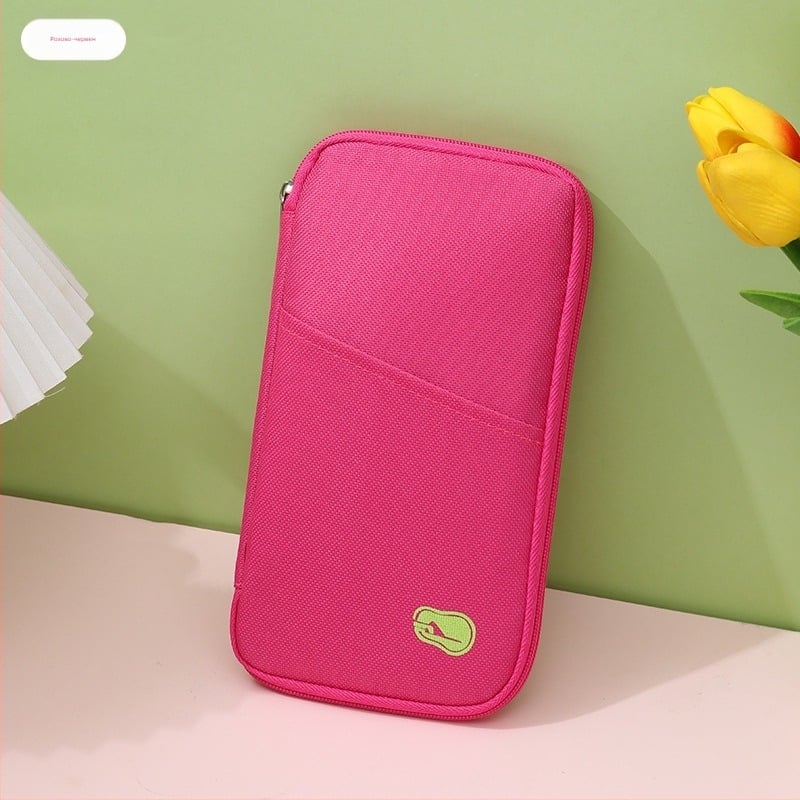 Чанта за паспорти и документи – мултифункционална, Oxford плат, подплата полиестер, организация на карти и билети, за мъже и жени, урбан стил, минималистичен дизайн