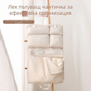 Висящ пътнически органайзер за съхранение, полиестер, прост модерен стил, за бельо и дрехи