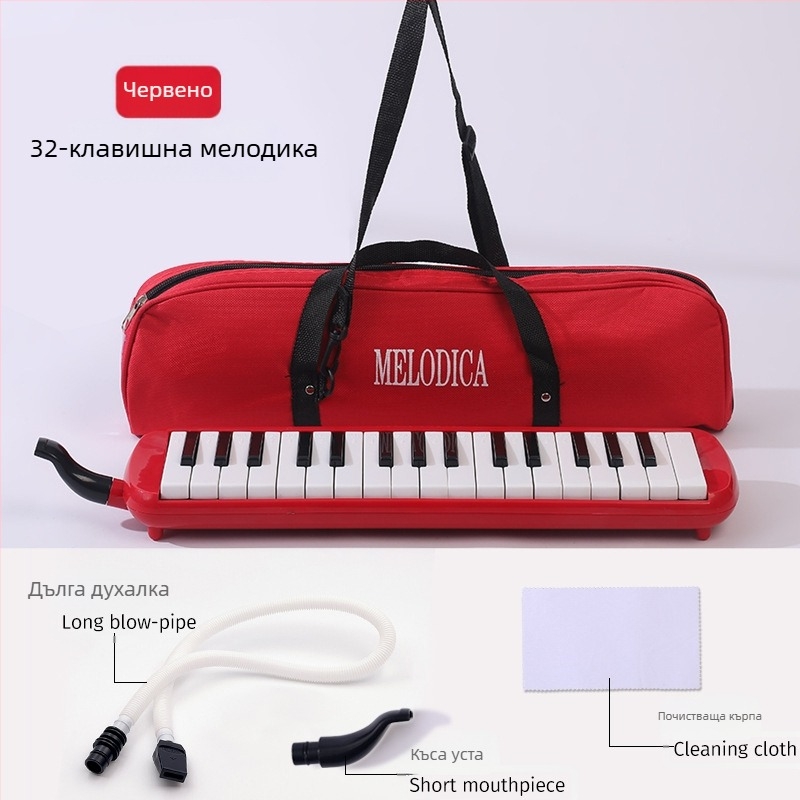 37-ключова преносима клавишна хармоника K37, пластмасов корпус, за деца, 101+ демонстрационни песни