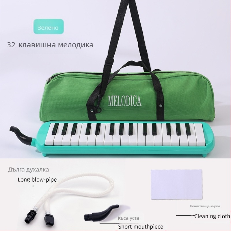 37-ключова преносима клавишна хармоника K37, пластмасов корпус, за деца, 101+ демонстрационни песни