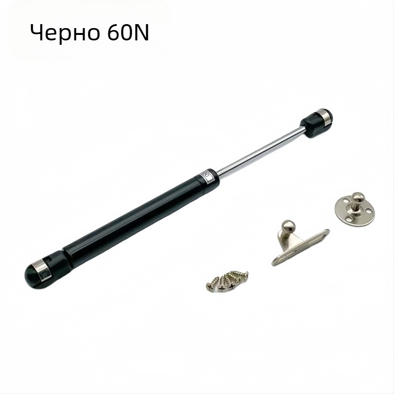 Пневматично поддържащо рамо за шкафове с повдигане и татами повърхности – 100N, найлон/стомана, твърдо хромирано покритие