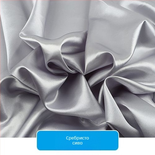 Сатенова тъкан за подплата на облекло; Материал: коприна; Приложение: сценични завеси и сватбена декорация