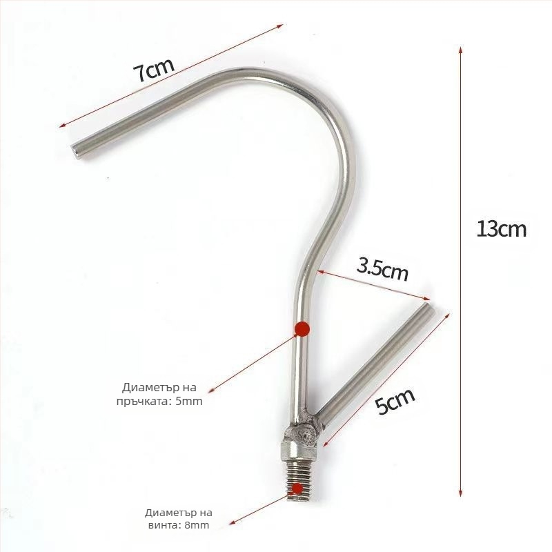 Телескопична метална релса за дрехи с кука – за закачалки, панталони и вратовръзки (Телескопична; Неръждаема стомана; Разширяващ се държач)