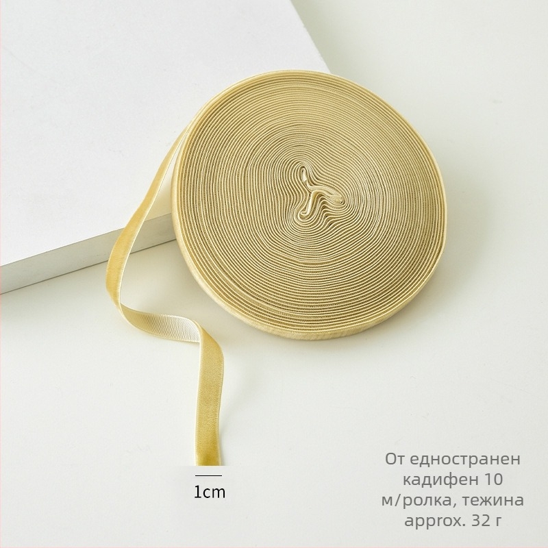 Кадифена лента за коледна украса и опаковане на подаръци, подходяща за DIY панделки