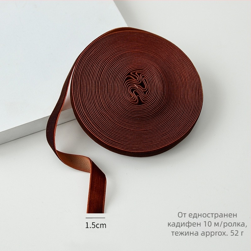 Кадифена лента за коледна украса и опаковане на подаръци, подходяща за DIY панделки