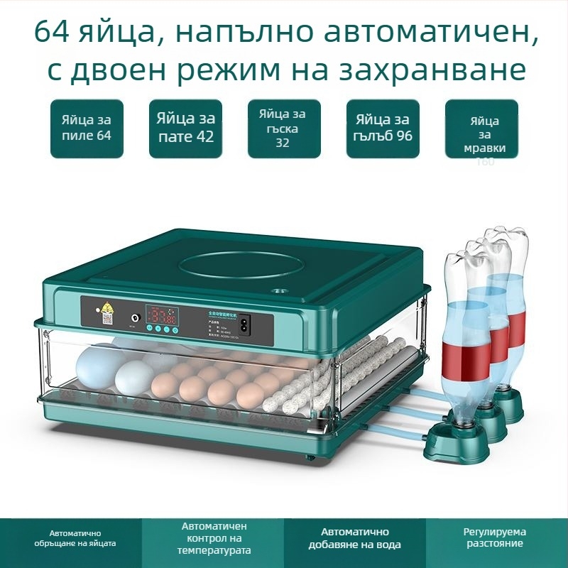 Инкубатор за яйца – компактен домашен, автоматичен и интелигентен, Wei Qian; IPX8 водоустойчив; без вградена батерия