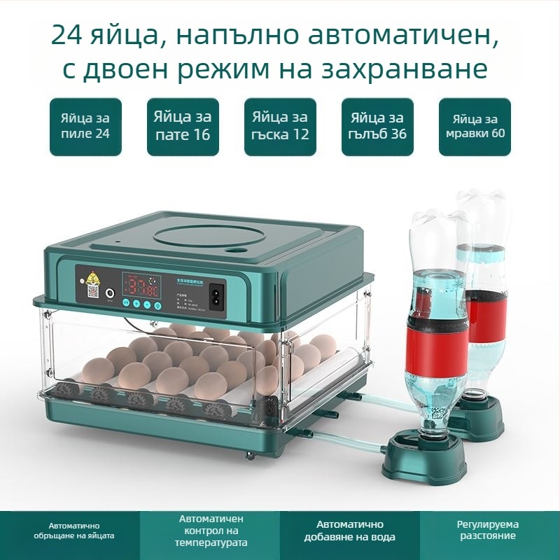 Инкубатор за яйца – компактен домашен, автоматичен и интелигентен, Wei Qian; IPX8 водоустойчив; без вградена батерия