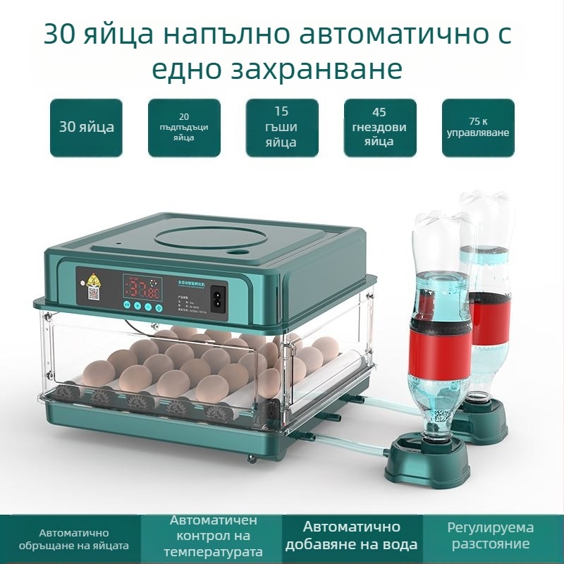 Инкубатор за яйца – компактен домашен, автоматичен и интелигентен, Wei Qian; IPX8 водоустойчив; без вградена батерия