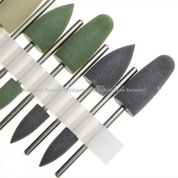 Полираща глава за стоматологични невидими протези – смолна основа, силиконова гума, HP0412, еднократна, за възрастни