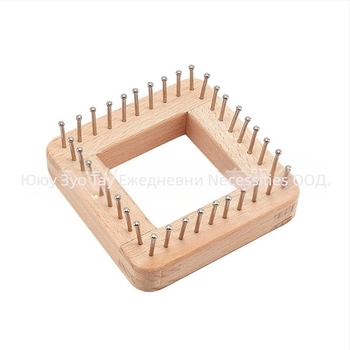 Квадратно плетачно устройство за шапки и шалове, модели цветя и мрежи; кутия 100 бр., тегло 120 г, налична персонализация; стилове: сладък, бохемски, карикатурен, нов китайски стил