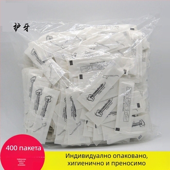 Дентална конецова пръчка – ултра тънка, лъкобразна форма, двуостра, 30–50 броя, 80–100 торбички в пакет