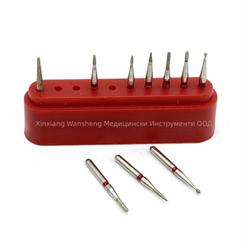 Комплект високоскоростни стоматологични борове със глави за полиране и шлифовка, 10 бр./кутия, за възрастни