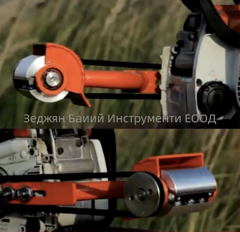 BY-66 Нож за дървообработване с ременно задвижване, стомана и алуминий, за външна употреба, нетно тегло 1,65 кг