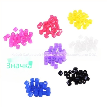 Идентификационен кръг за стоматологични материали, марка HDF, нетно тегло около 38 g на кутия, опаковка 100 бр., подходящ за възрастни, функция: идентификационен кръг