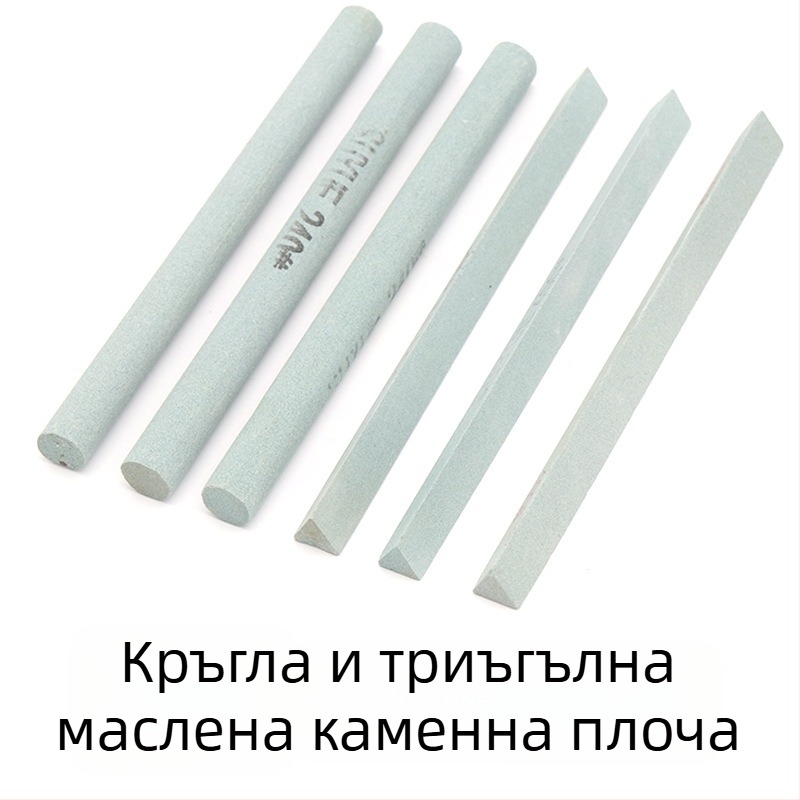 Силициев карбид маслен камък лента за полиране — форма: кръгла/триъгълна; за нефрит, яндит, ахат, кехлибар и метален нефрит; марка: Soochow Mill