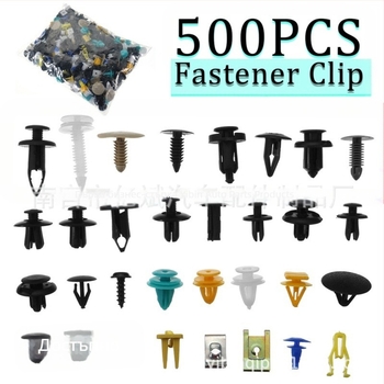 Автомобилен клип, найлон; модел HE26-100PCS; опаковка: пластмасова кутия; произход: Хебей; лицензиран частен етикет: Да.