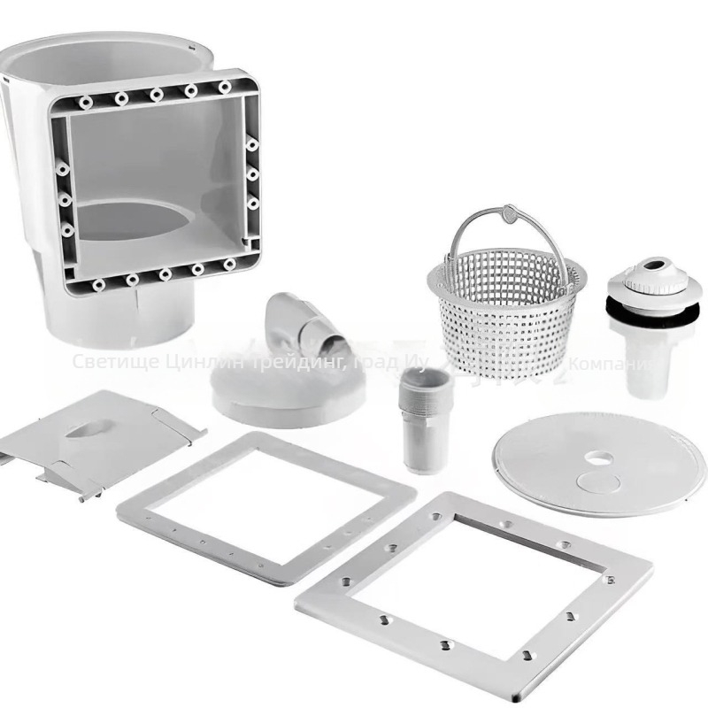 Скимер за басейн - PC материал, плаващ, стенен монтаж, филтър за отпадъци, за плуване и водни занимания