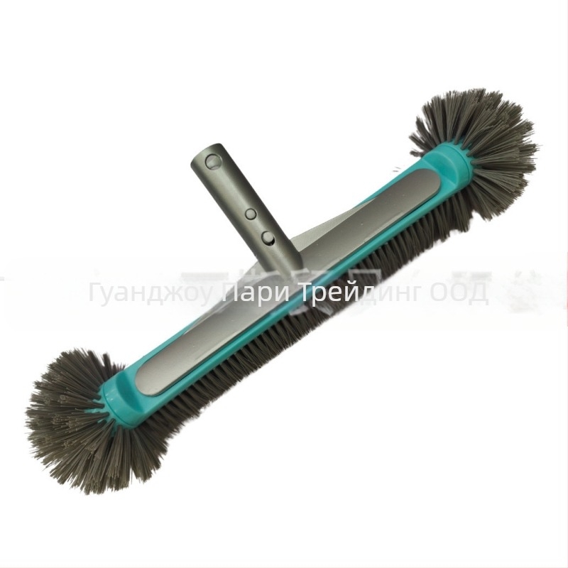 Укрепена тежкотоварна стенна четка за басейни, езера и горещи извори — професионална почистваща четка