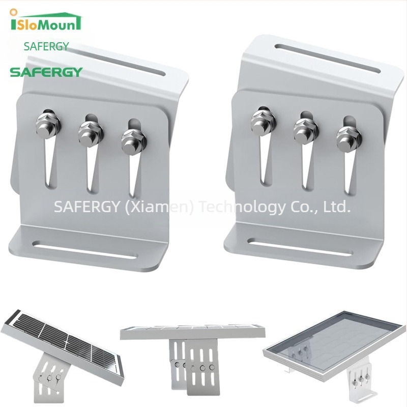 Монтажен кронштейн за слънчеви панели за RV и яхти за плосък покрив – алуминиева сплав, регулиуем Z-образен дизайн, съвместим с AS/NZS 1170.2, тегло 0,052 кг, финиш: малка анодизация