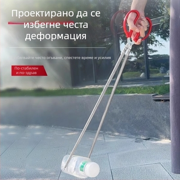 Дълги клещи за дърва и отпадъци – антихлъзгаща повърхност, неръждаема стомана, захващане на отпадъци, за битови домове, санитарни служители и крайбрежни почиствания