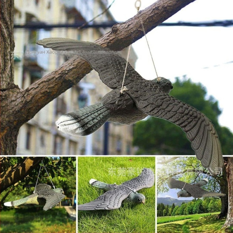 Модел на ястреб за примамване и градинска украса, изработен от смола, с полирана повърхност