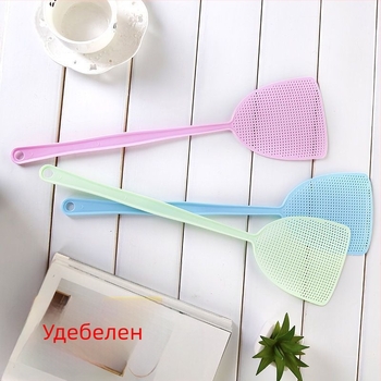 Пластмасова мухарка с дълга дръжка, проста конструкция, нетоксична, без аромат, възможност за персонализация
