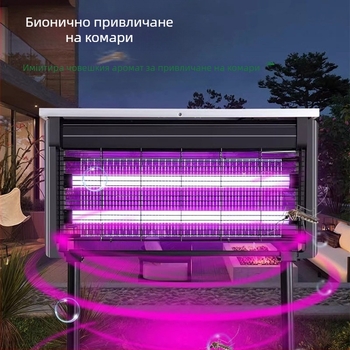 Слънчева външна лампа против комари за двор и градина — водоустойчива LED лампа, 36V, 15W